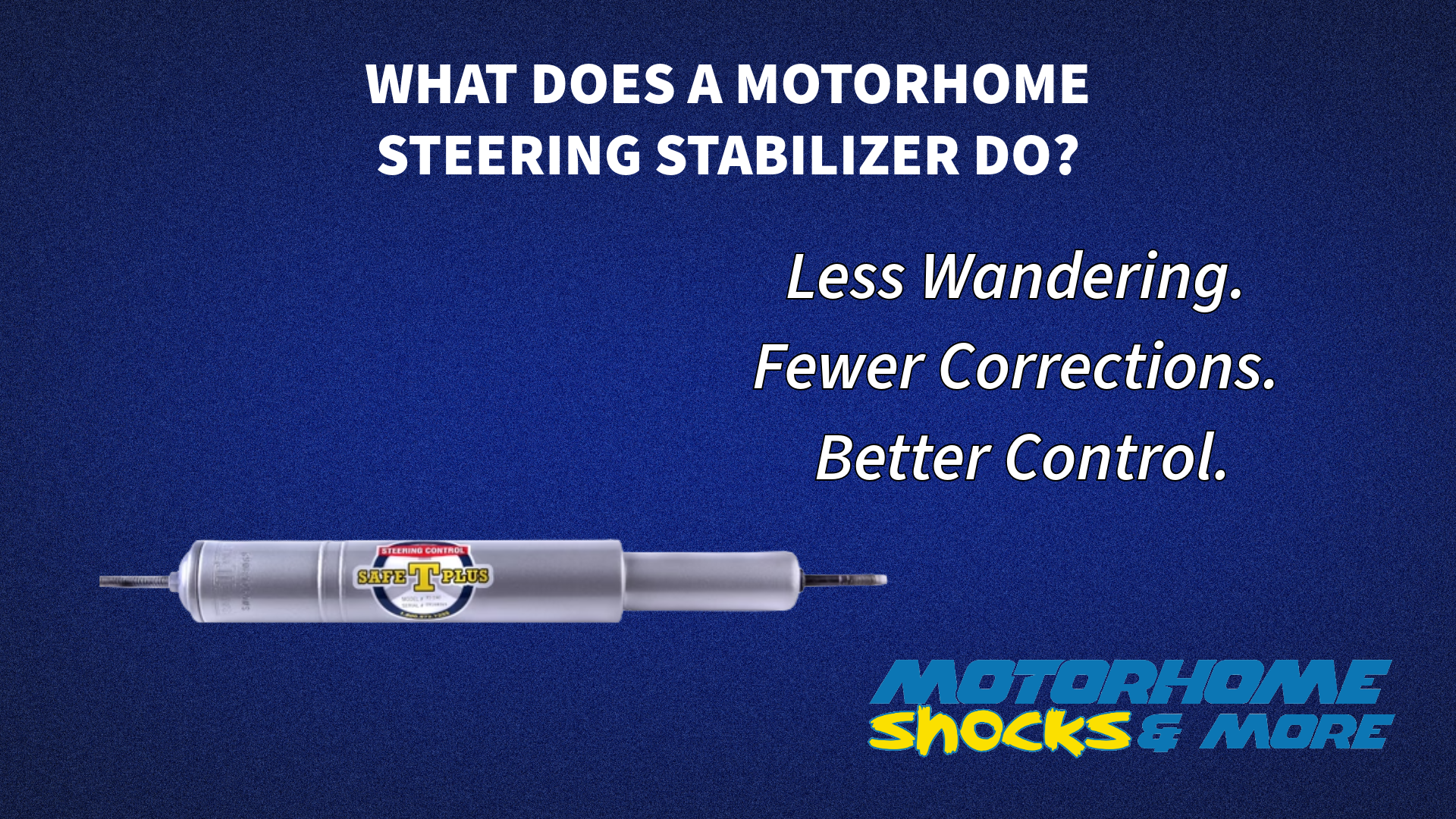 What Does a Motorhome Steering Stabilizer Do?