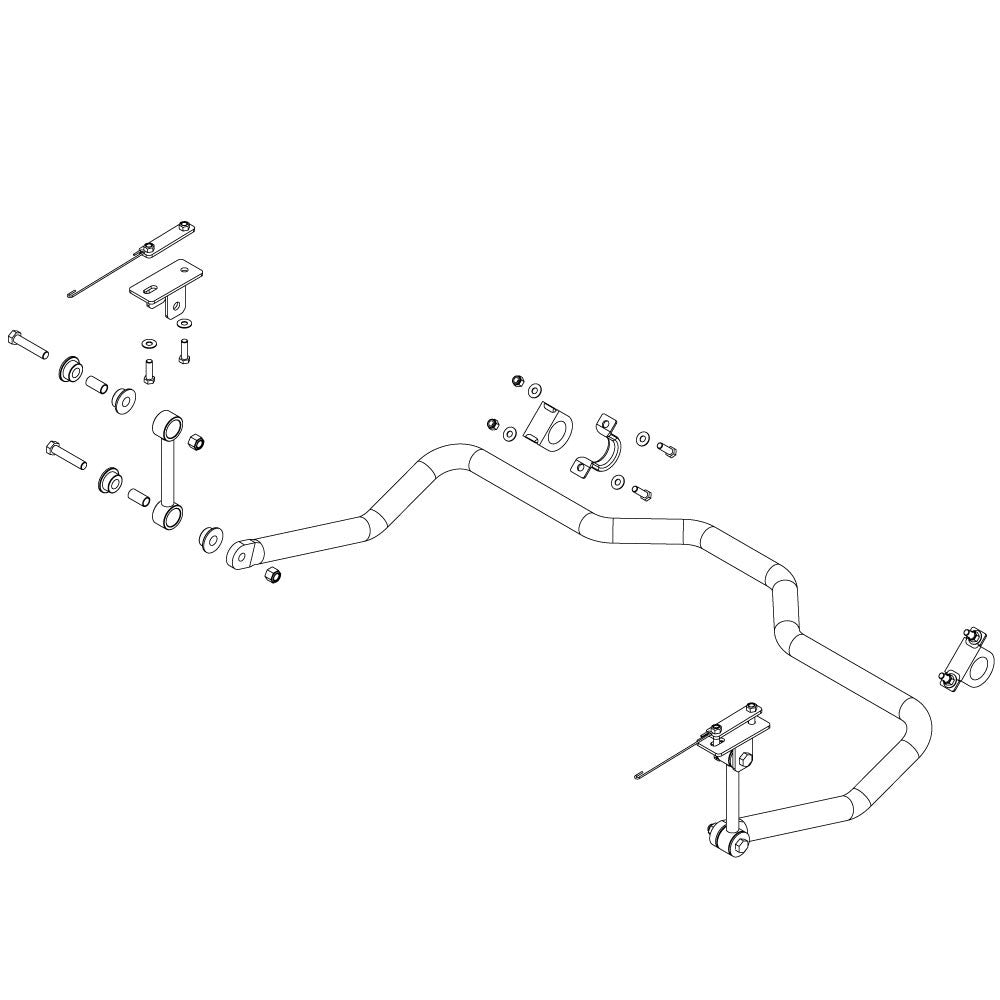 Roadmaster 1109-208 Rear Sway Bar Kit