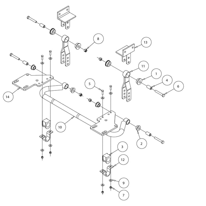 Roadmaster 1139-149 Rear Sway Bar