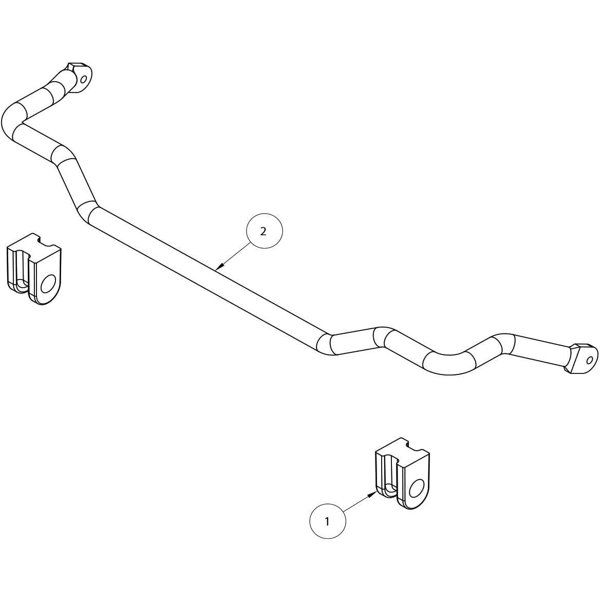 Roadmaster 1139-176 Front Sway Bar