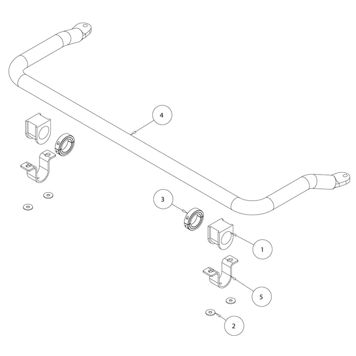 Roadmaster 1139-208 Front Sway Bar