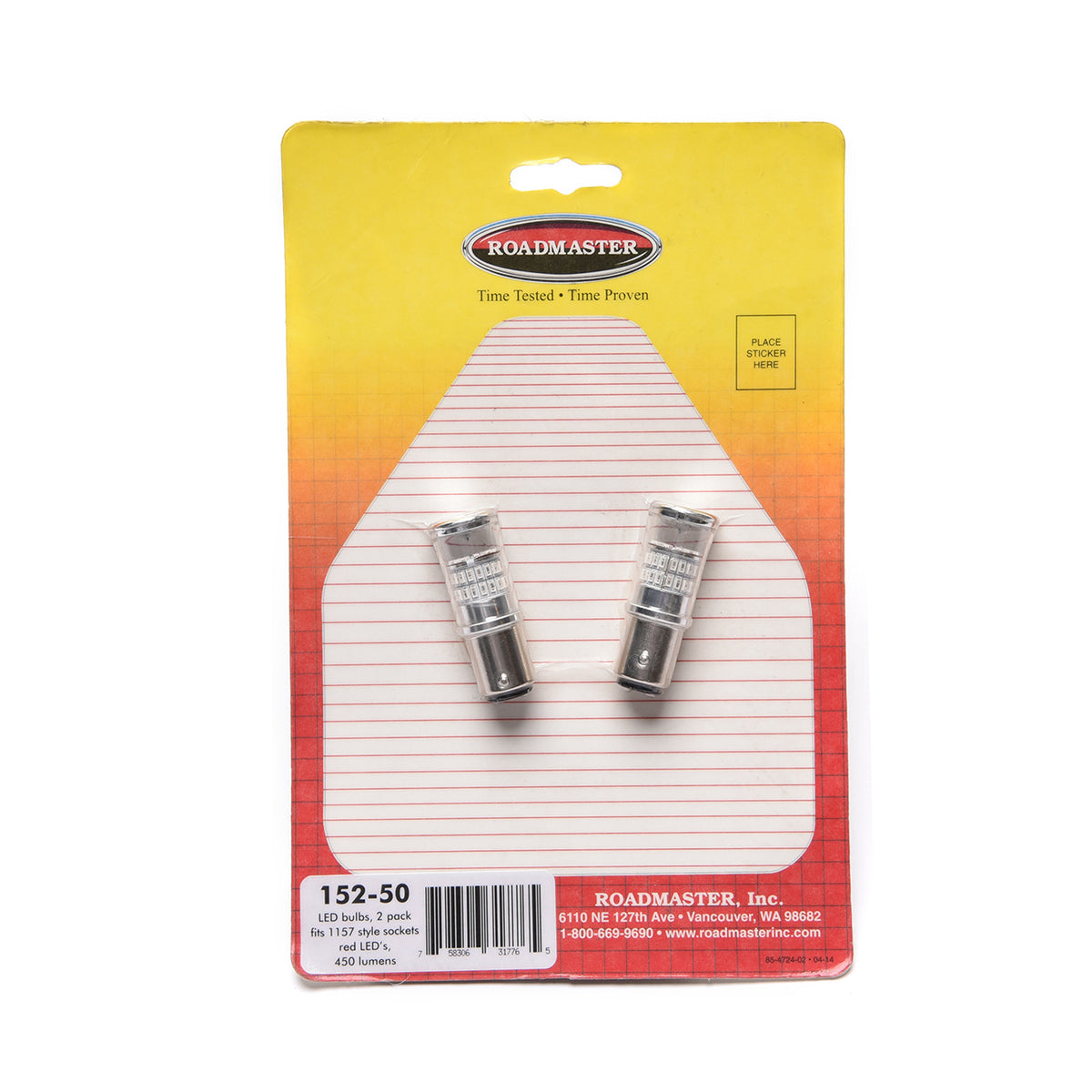 Roadmaster 152-50 LED Bulbs Only - 2 Pack