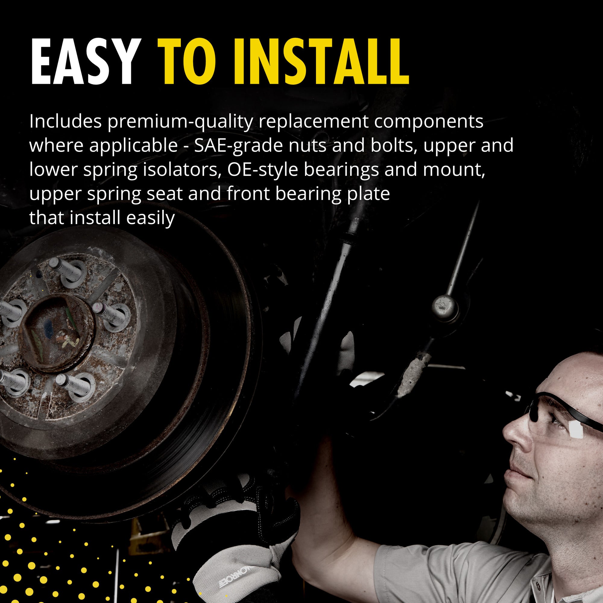 Monroe 902135 Front Strut-Mate Strut Mounting Kit Sprinter 2500/3500/4500, Monaco Coach Covina