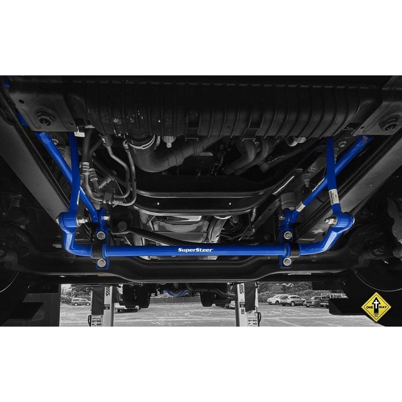 SuperSteer SS101 Front Sway Bar w/Esndlink Ford F53 V10