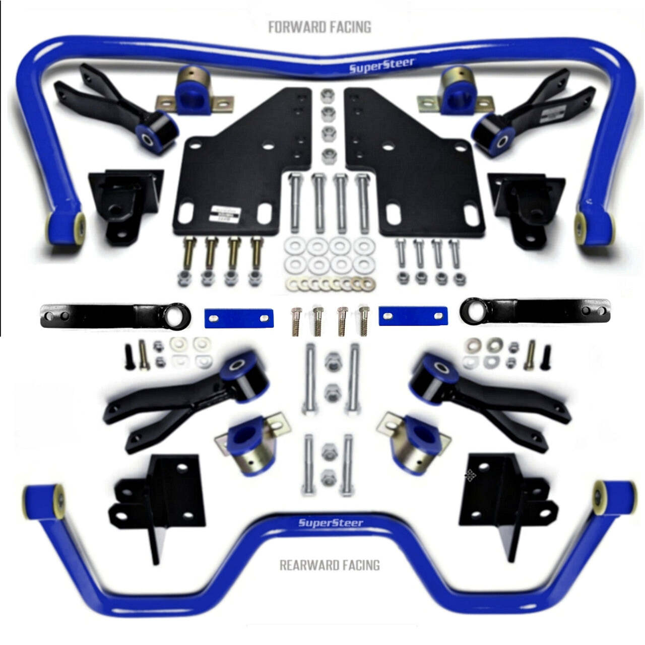 SuperSteer SS290 Rear Dual Aux Sway Bar Kit Ford F53 V10 16-18K